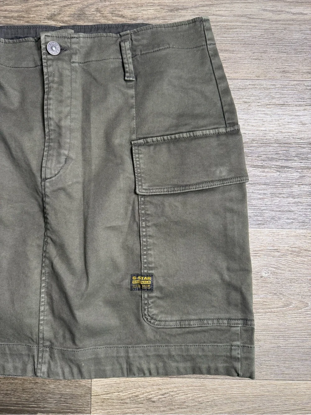 G-Star Olive Utility Cargo Mini Skirt